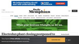 
                            6. Electrolux plant closing postponed to at least February 2021 - The ... - Electrolux Incentives Login