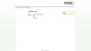 
Electronic Fax Customer Portal
