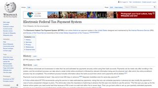 
                            5. Electronic Federal Tax Payment System - Wikipedia - Welcome To Eftps Portal