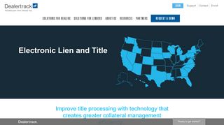 
Electronic Lien and Title - Dealertrack
