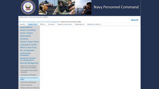 
                            1. Electronic Service Record (ESR) - Navy.mil - Electronic Service Record Navy Portal