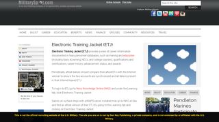 
                            6. Electronic Training Jacket (ETJ) - MilitarySpot.com - Electronic Service Record Navy Portal