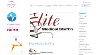 
                            5. Elite Medical Staffing - The Gypsy Nurse - Elite Medical Staffing Portal