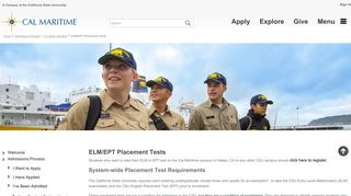 
                            5. ELM/EPT Placement Tests - CSUM - Ept Elm Sign Up