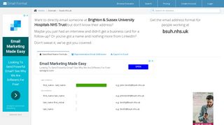 
                            6. Email Address Format for bsuh.nhs.uk (Brighton & Sussex ... - Bsuh Email Portal