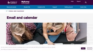 
                            2. Email and calendar - IT | My Surrey - University of Surrey - Surrey Mail Portal