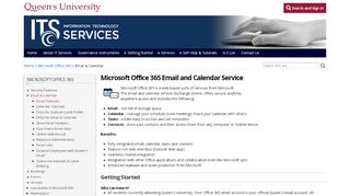 
                            1. Email & Calendar | ITS - Queen's University - Queensu Webmail Portal