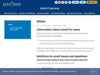 
Email | EHHS IT Services | Kent State University
