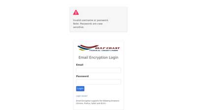 
                            6. Email Encryption - mailsafe.ccgcfcu.com