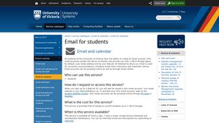 
                            8. Email for students - University of Victoria - UVic - Vuw Email Portal
