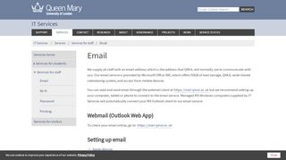 
                            2. Email - IT Services - Queen Mary University - Qmul Email Sign In