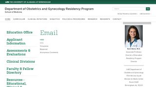 Email - OBGYN Residency | UAB - Uab Groupwise Portal