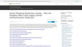 
                            6. Email Phishing Protection Guide – Part 16: Disable Office 365 Legacy ... - Spraying Systems Email Portal