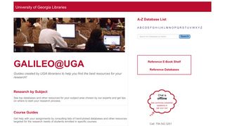 
                            1. [email protected] - UGA Libraries - University of Georgia - Galileo Uga Portal