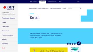 
                            2. Email - RMIT University - Rmit Staff Email Portal