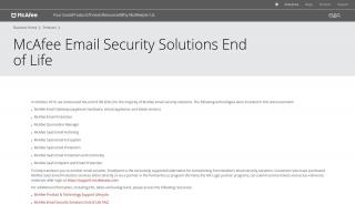 
                            6. Email Security End of Life - McAfee - Mxlogic Portal