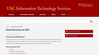 
                            2. Email Services at USC - IT Services - Usc Webmail Outlook Portal