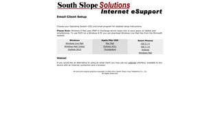
                            8. Email Setup and Information - South Slope Coop Telephone ... - Southslope Webmail Login