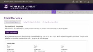 
                            7. Email - Weber State University - Mail Weber Edu Portal