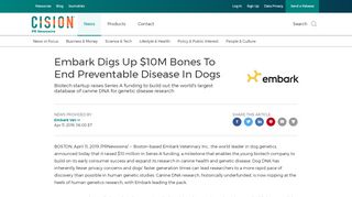 
                            7. Embark Digs Up $10M Bones To End Preventable Disease In ... - Embarkvet Portal