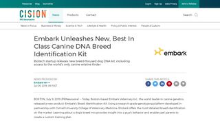 
                            8. Embark Unleashes New, Best In Class Canine DNA Breed ... - Embarkvet Portal