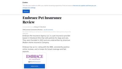 Embrace Pet Insurance Review  Compare Coverage Now