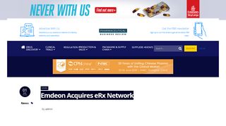 
                            4. Emdeon Acquires eRx Network - Pharmaceutical Business ... - Erx Network Portal