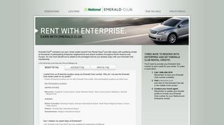 Emerald Club  Rent with Enterprise, earn with Emerald Club.