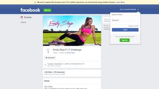 
                            8. Emily Skye F.I.T Challenge - Facebook - Emily Skye Ab Shred Portal