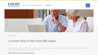 
                            3. Emory Healthcare Online Bill Pay - Atlanta, GA - Emory Healthcare - Emory Clinic Blue Patient Portal