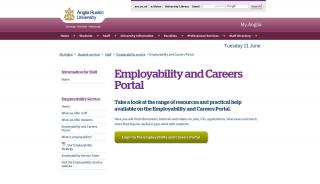 
                            4. Employability and Careers Portal - My.Anglia Homepage - Anglia Ruskin Portal
