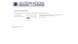 
Employee and Candidate Sign In - Automation Personnel ...

