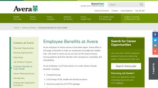 
                            1. Employee Benefits at Avera Health - Avera Employee Benefits Portal
