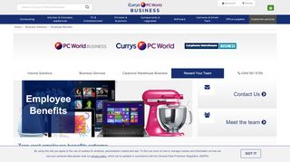 
                            2. Employee Benefits - PC World Business - Currys PC World - Currys Pc World Employee Portal