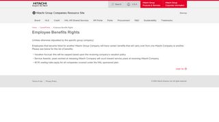 
                            6. Employee Benefits Rights | Hitachi Group Companies Resource Site - Hitachi Benefits Portal