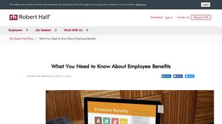 
                            3. Employee Benefits - Robert Half