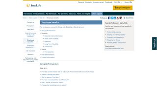
                            5. Employee benefits - Sun Life Financial - Sun Life Fmla Portal