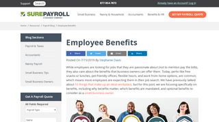 
                            12. Employee Benefits - SurePayroll - Surepayroll Com Employee Portal