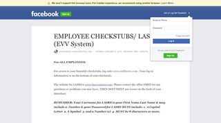 
EMPLOYEE CHECKSTUBS/ LASRS (EVV System) | Facebook
