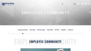 
                            5. Employee Community | Diverisfied Maintanence - Diversified ... - Diversified Employee Portal