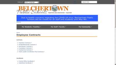 Employee Contracts  Belchertown Public Schools