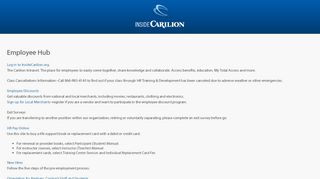 
                            3. Employee Hub | Inside Carilion - Carillion Sign In