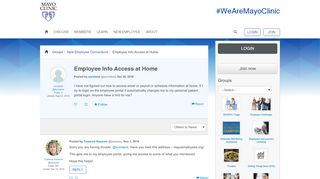 
                            7. Employee Info Access at Home | #WeAreMayoClinic - My Mayo Portal