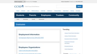 
                            5. Employee Information - Clark County School District - Ccsd Ess Portal
