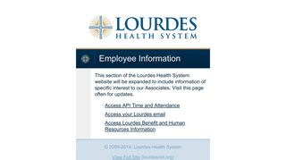 
                            5. Employee Information - LourdesNet.org - Olol Employee Email Login