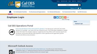 
                            1. Employee Login - Cal OES - Https Ca Mail Ca Gov Owa Portal