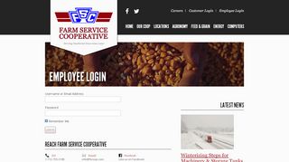 
Employee Login - Farm Service Cooperative  
