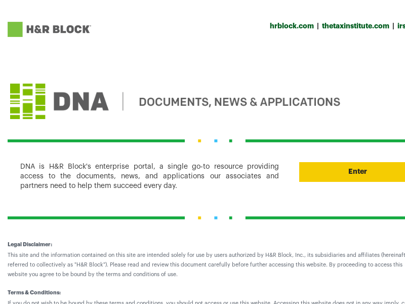 Employee Login for DNA Intranet  H&R Block® - Login