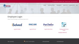 
                            5. Employee Login – Pay Usa - First Paychoice Portal