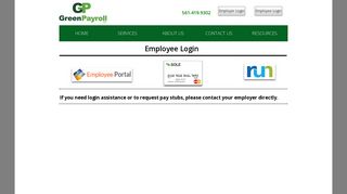 
                            5. Employee Login - Payroll - Green Shades Online Portal